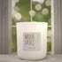 Amber Noir 12oz Candle in White by Moxie & Grace — a dark, sultry blend of amber, black oud, vetiver, patchouli, and smoked musk