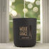 Apricot Grove 12oz Candle in Black by Moxie & Grace — a bright, sun-warmed blend of apricot, peach, jasmine, and soft musk