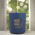 Chamomile Tea 12oz Candle in Navy by Moxie & Grace — a calming blend of chamomile, honey, vanilla, and soft musk