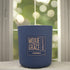 Citronella 12oz Candle in Navy by Moxie & Grace — a fresh outdoor blend of citronella, lemongrass, eucalyptus, and cedar