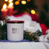 Mistletoe 12oz Candle in White by Moxie & Grace — a festive blend of pine, peppermint, eucalyptus, and fresh winter greens