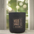 Honey Bourbon 12oz Candle in Black by Moxie & Grace — a rich, warming blend of honey, bourbon, vanilla, amber, and oak
