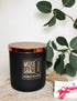 Peppermint Eucalyptus 12oz Candle in Black by Moxie & Grace — a crisp, invigorating blend of peppermint, eucalyptus, spearmint, and fresh herbs