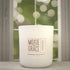 Peppermint Eucalyptus 12oz Candle in White by Moxie & Grace — a crisp, invigorating blend of peppermint, eucalyptus, spearmint, and fresh herbs