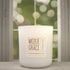 Toasted Pumpkin Spice 12oz Candle in White by Moxie & Grace — a cozy blend of pumpkin, cinnamon, nutmeg, clove, and vanilla