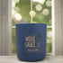 Woodland Snow 12oz Candle in Navy by Moxie & Grace — a crisp, wintry blend of pine, cedarwood, eucalyptus, and fresh snow