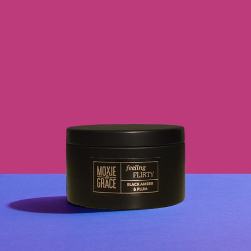 Black Amber & Plum - Wickless Candle